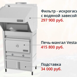 Печь-мангал 45 вариант комплектации базовая - Vesta